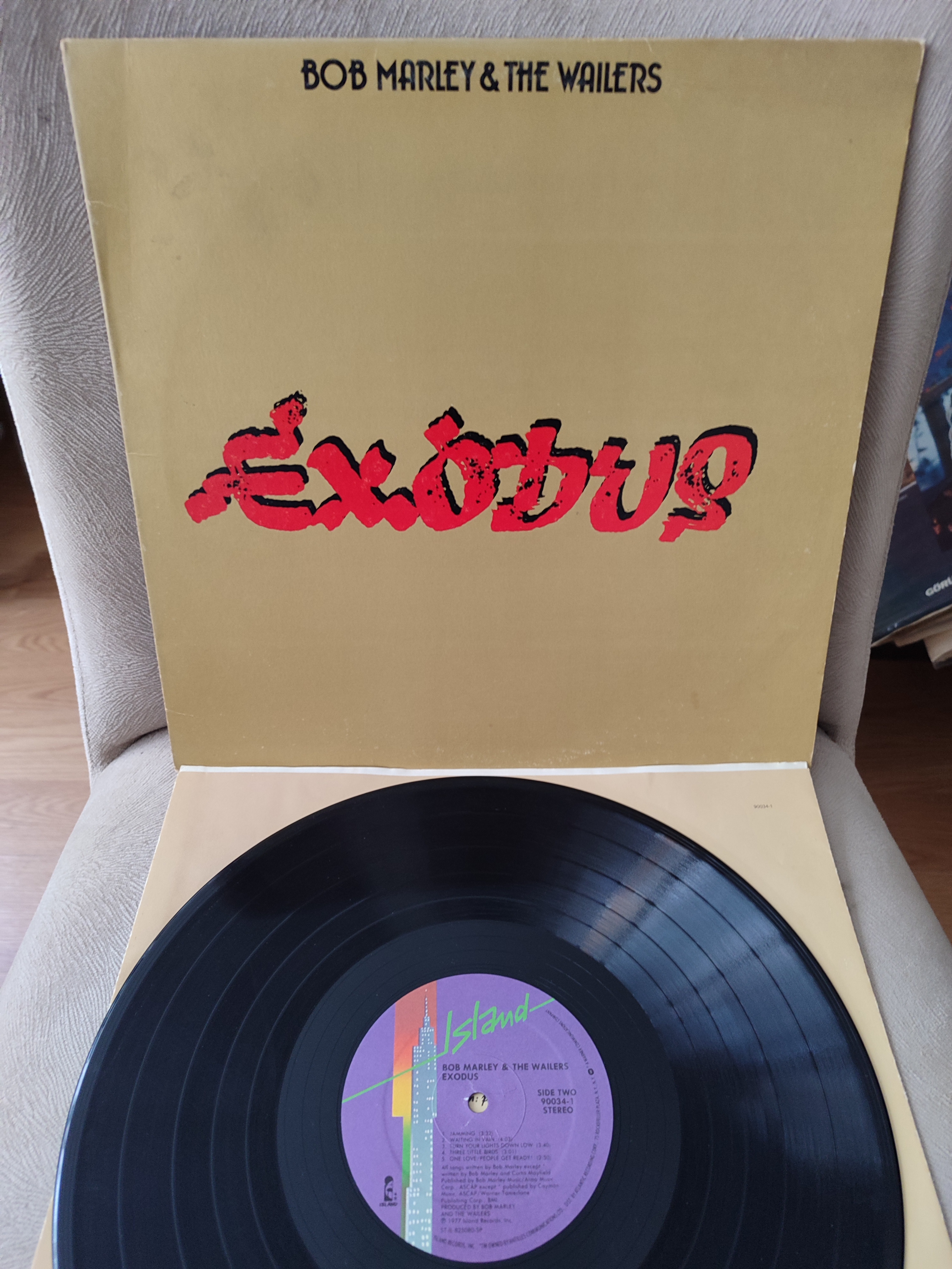 BOB MARLEY & THE WAILERS - Exodus 1983 USA Basım Albüm - 33lük LP Plak 2. el