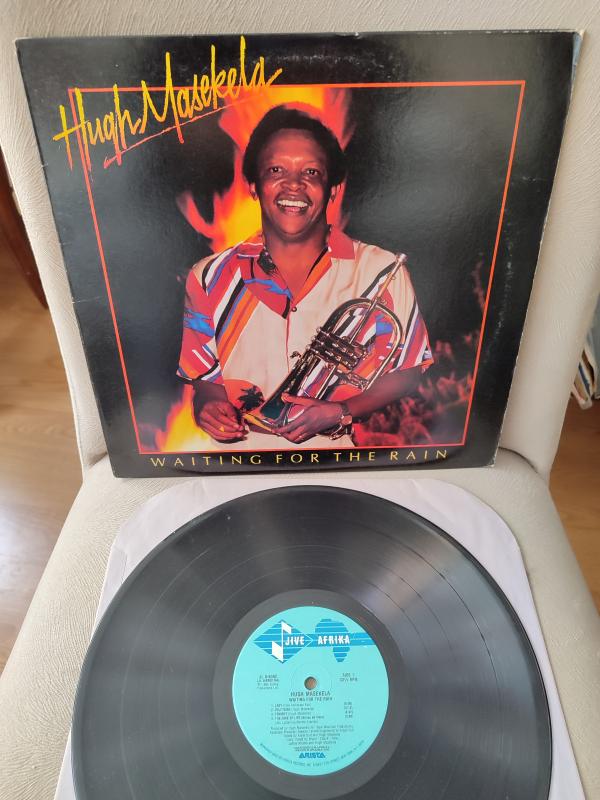 HUGH MASEKELA - Waiting For The Rain - 1985 USA Basım Albüm - Acid Jazz 2. el