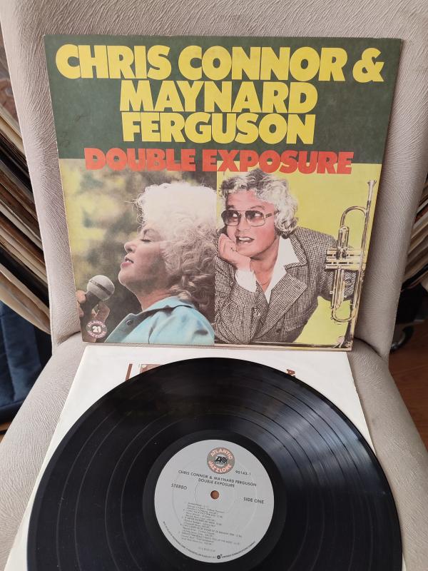 Chris Connor & Maynard Ferguson – Double Exposure - 1984 USA Basım Albüm LP Plak - Jazz - 2.el