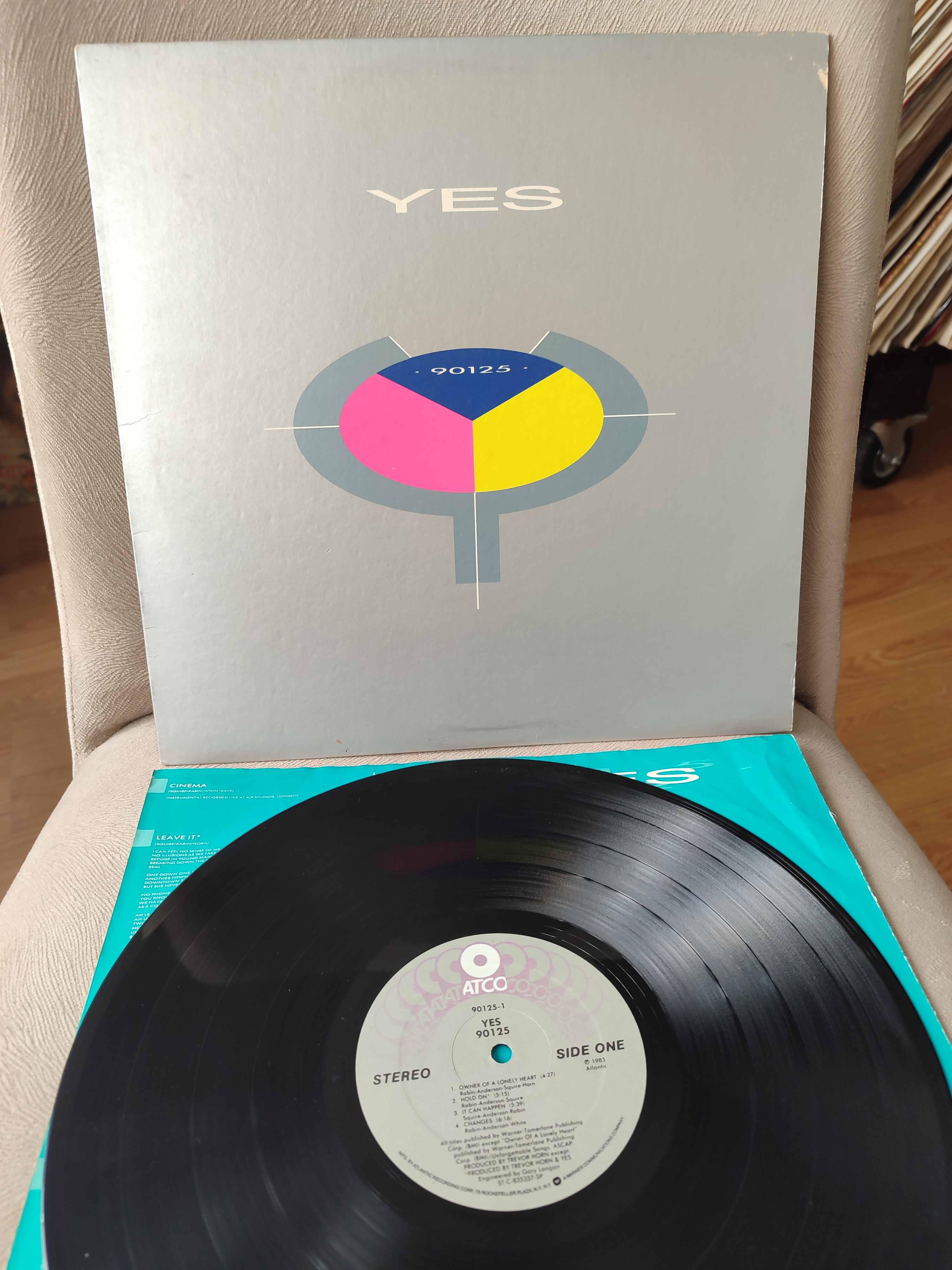YES - 90125 - 1983 USA Basım Albüm LP Plak - Pop / Rock - 2. EL