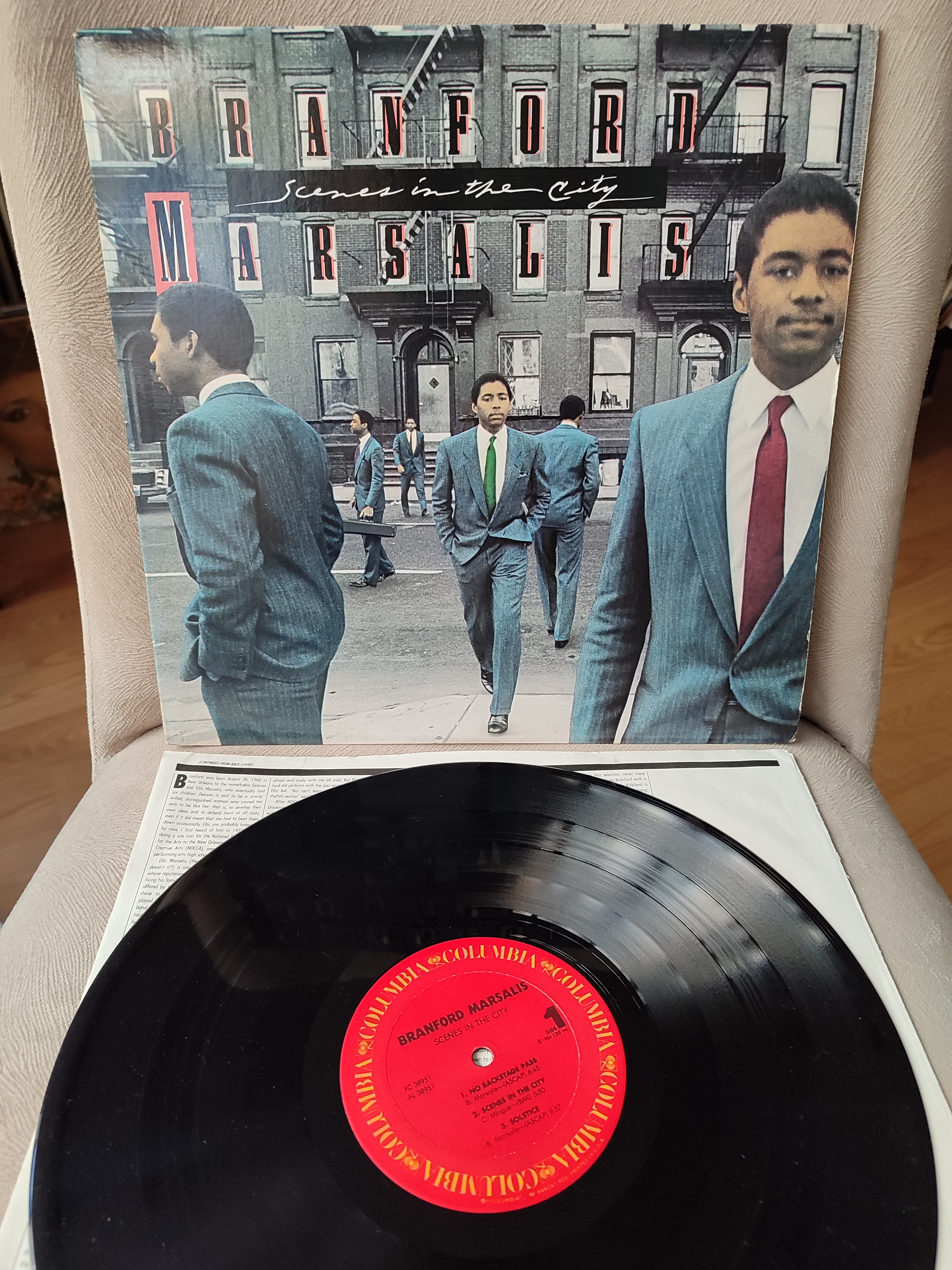 Branford Marsalis ‎- Scenes In The City - 1984 USA Basım Albüm LP Plak - Jazz - 2. EL