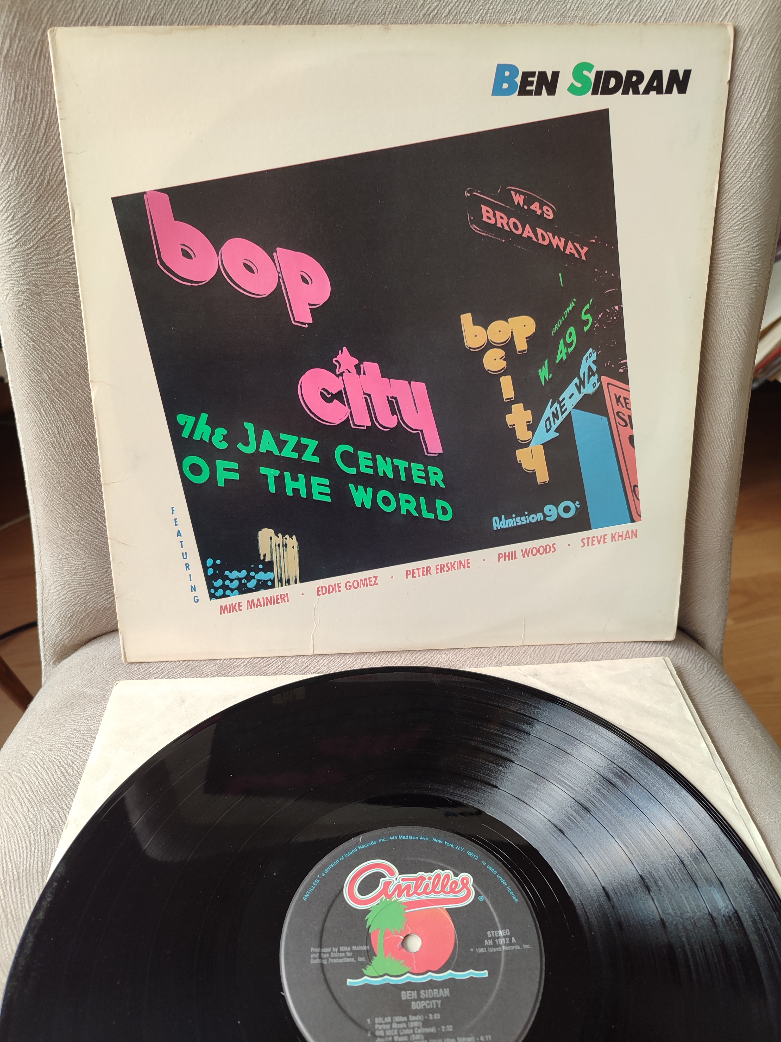 BEN SIDRAN - Bop City - 1983 USA Basım Albüm LP Plak - Jazz / Funk 2. el