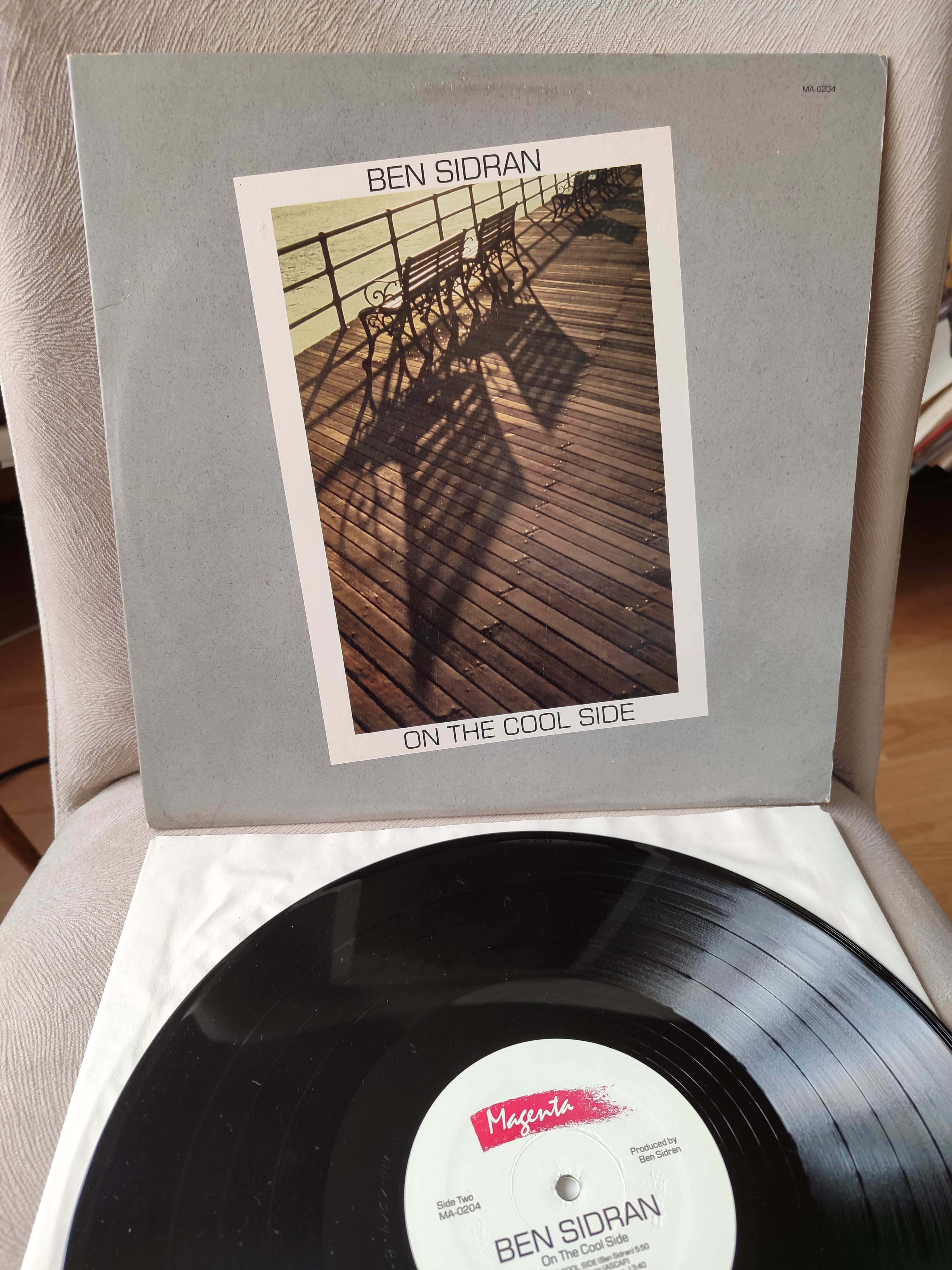 BEN SIDRAN - On The Cool Side - 1985 USA Basım Albüm LP Plak - Jazz / Funk 2. EL