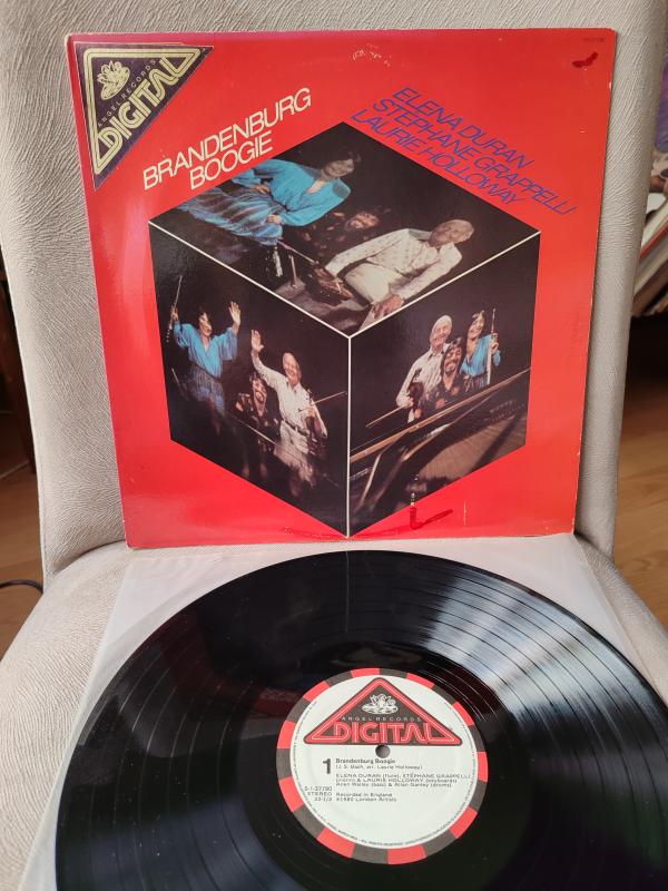 Elena Duran, Stéphane Grappelli, Laurie Holloway - Brandenburg Boogie 1980 USA Basım LP Plak 2. EL