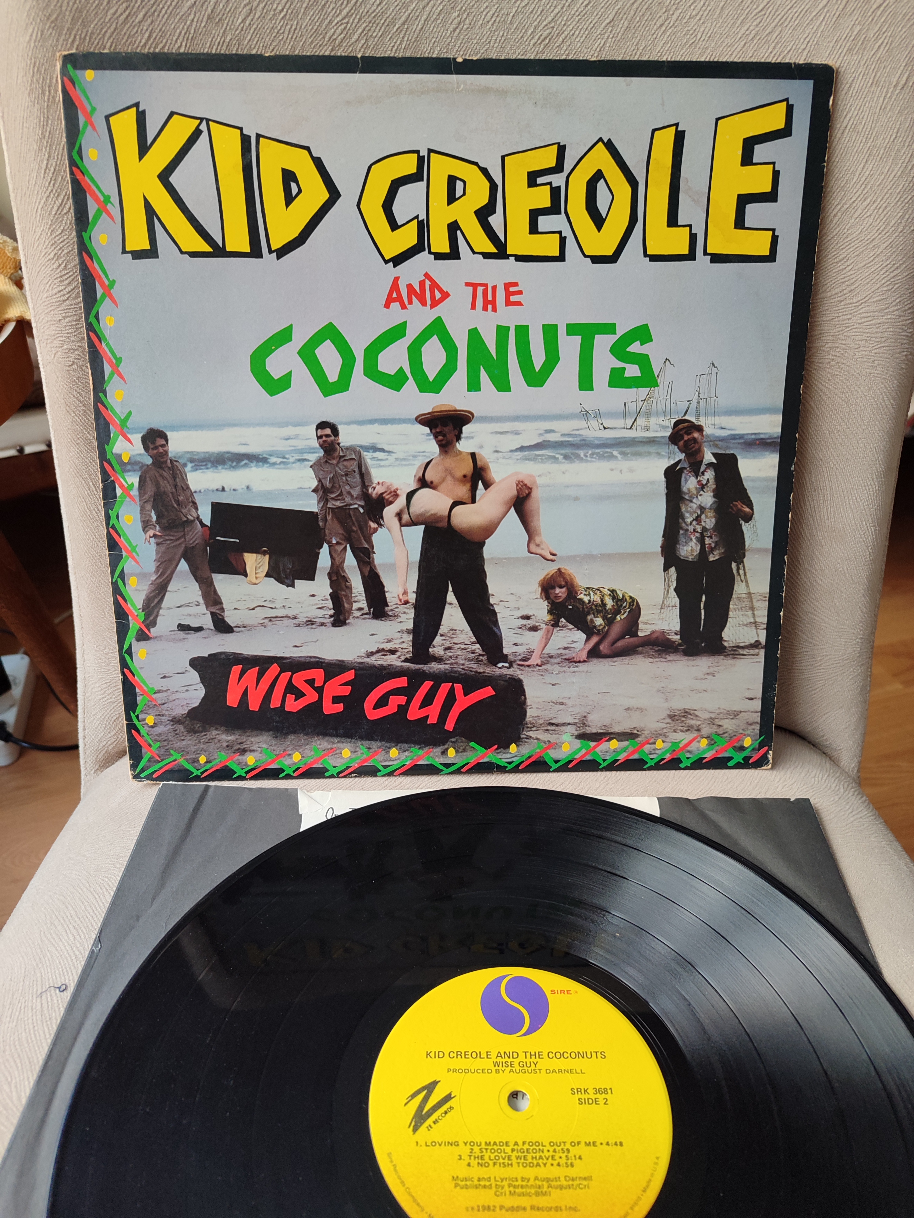 Kid Creole And The Coconuts - Wise Guy - 1982 USA Basım Albüm LP Plak - Funk / Soul 2. el