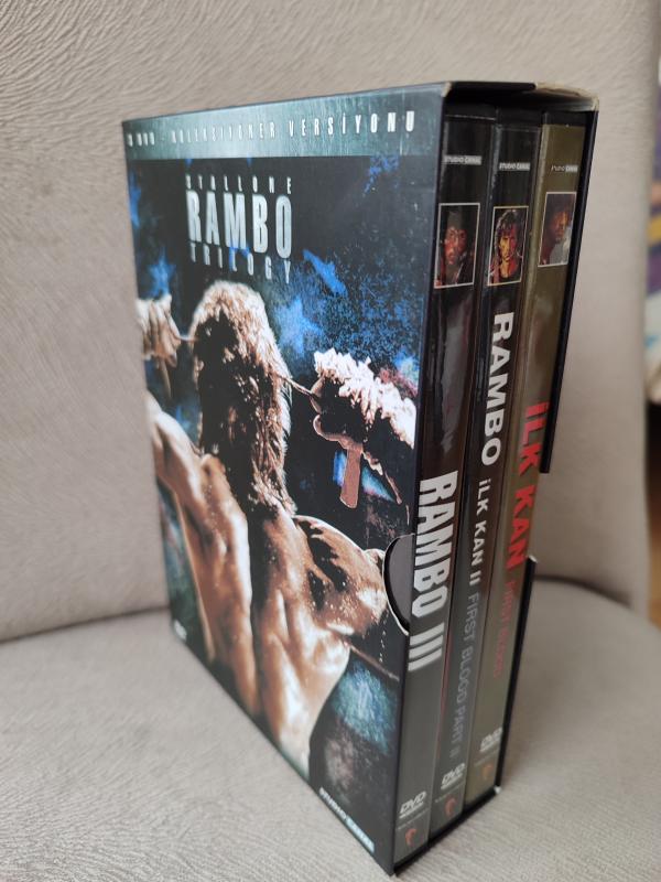 STALLONE RAMBO TRIOLOGY - 3 DVD Koleksiyoner Versiyonu - İlk Kan I-II-III - 2. el