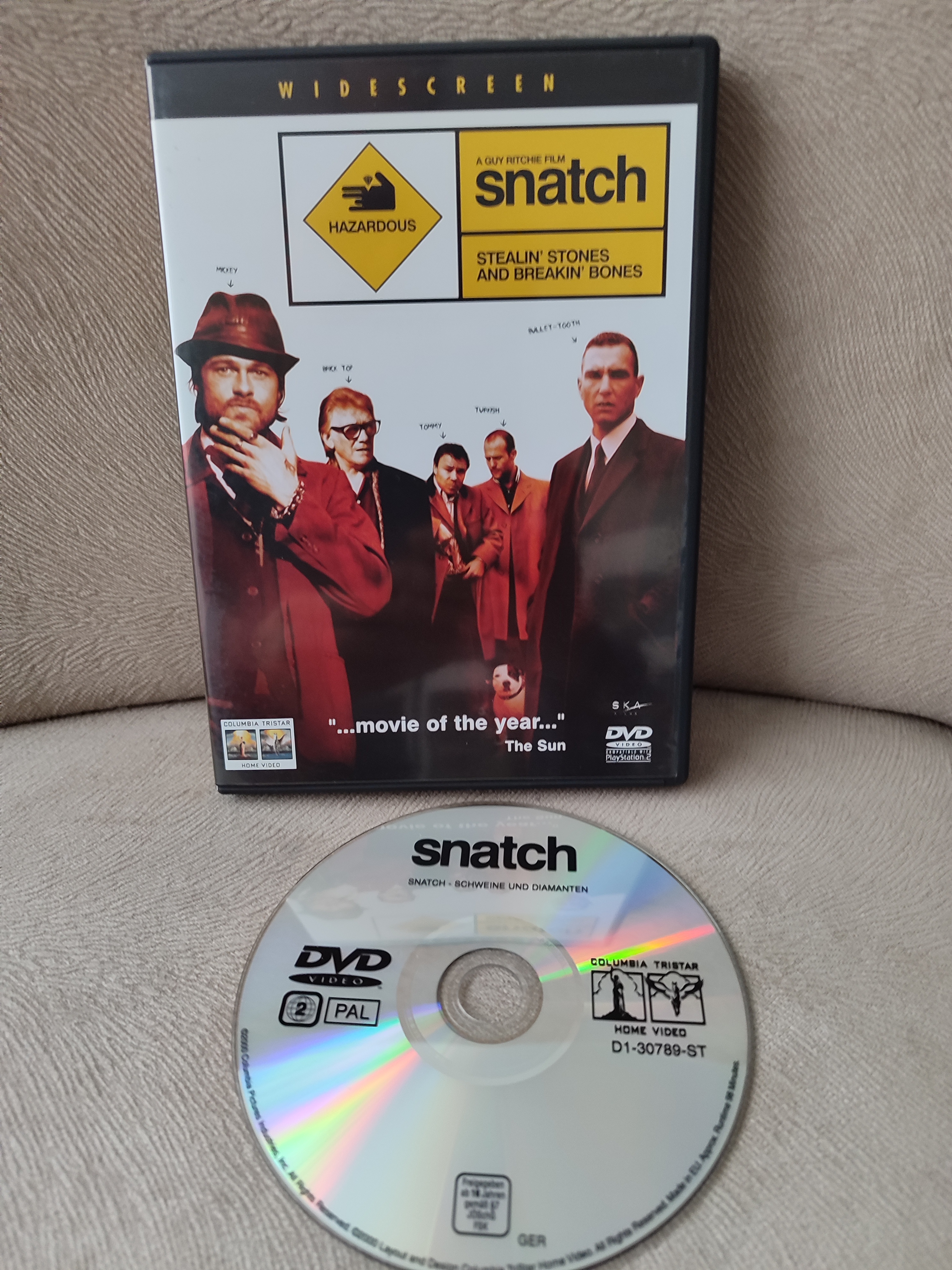 SNATCH - Guy Ritchie - DVD Film / Yabancı Basım Türkçe Altyazı Vardır 2. EL