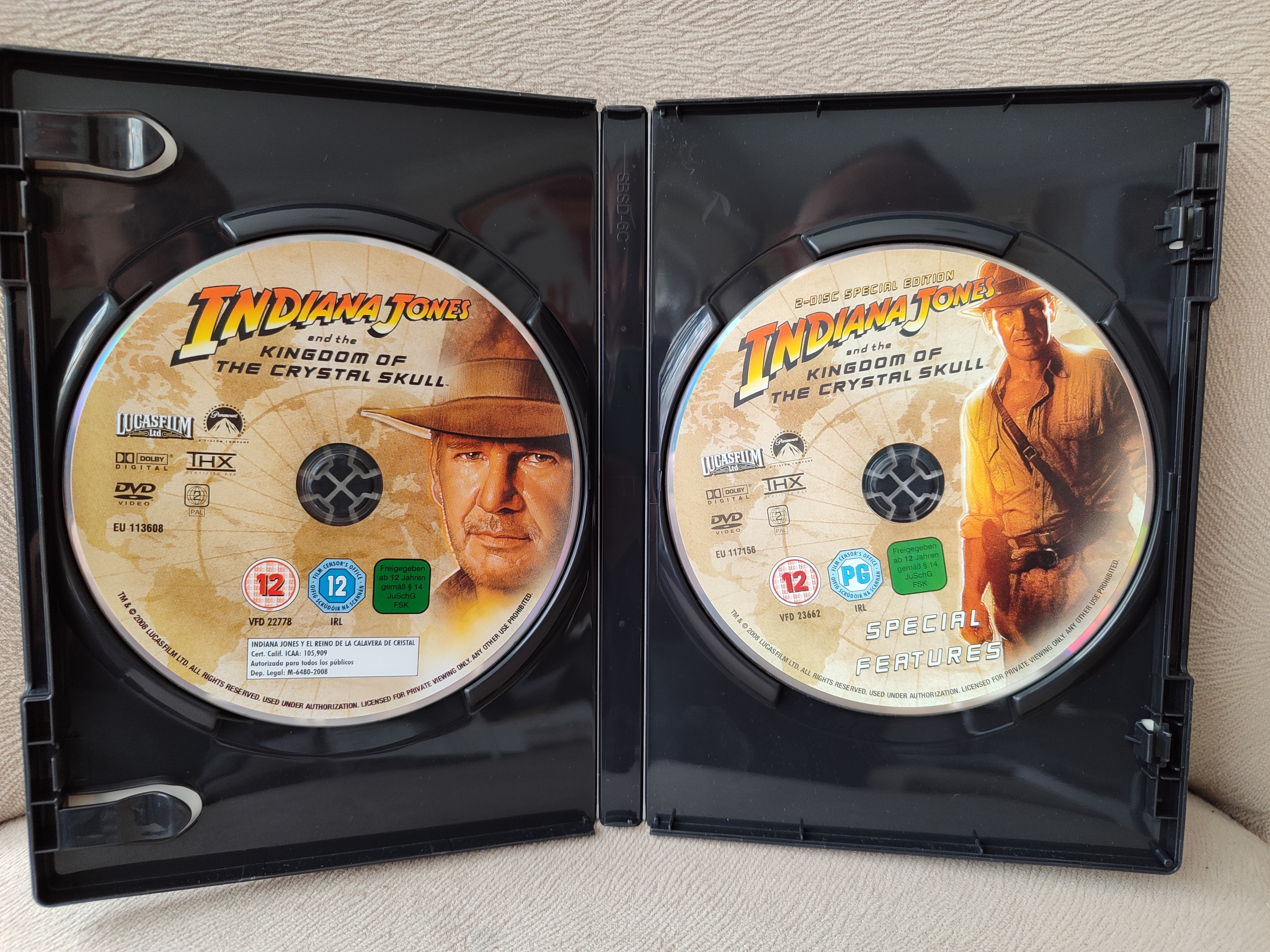 INDIANA JONES and The Kingdom of The Crystal Skull - 2 Disc Special Edition DVD 2. EL