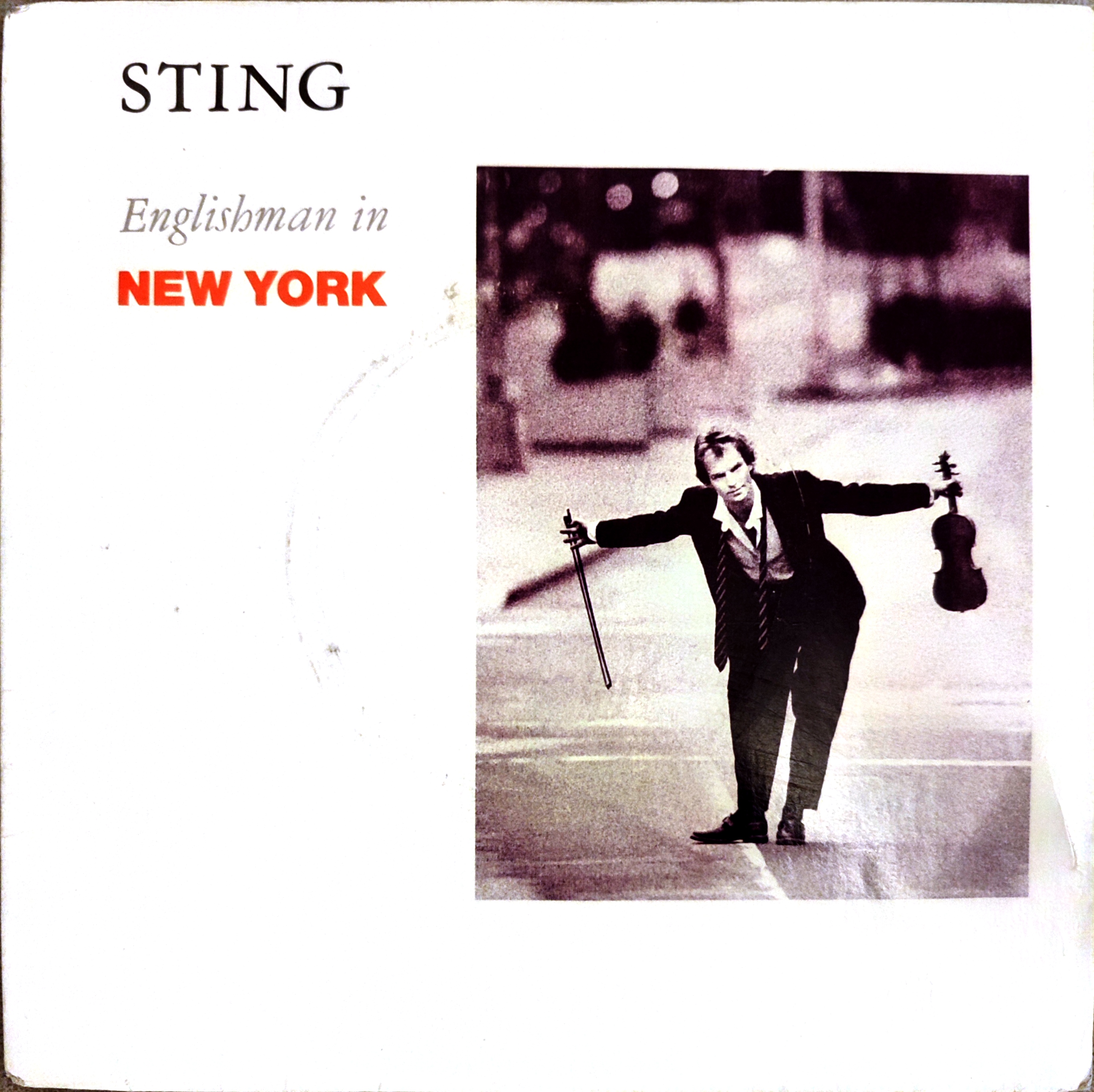 STING - Englishman in New York - 1988 Fransa Basım Nadir 45lik Plak 2. el