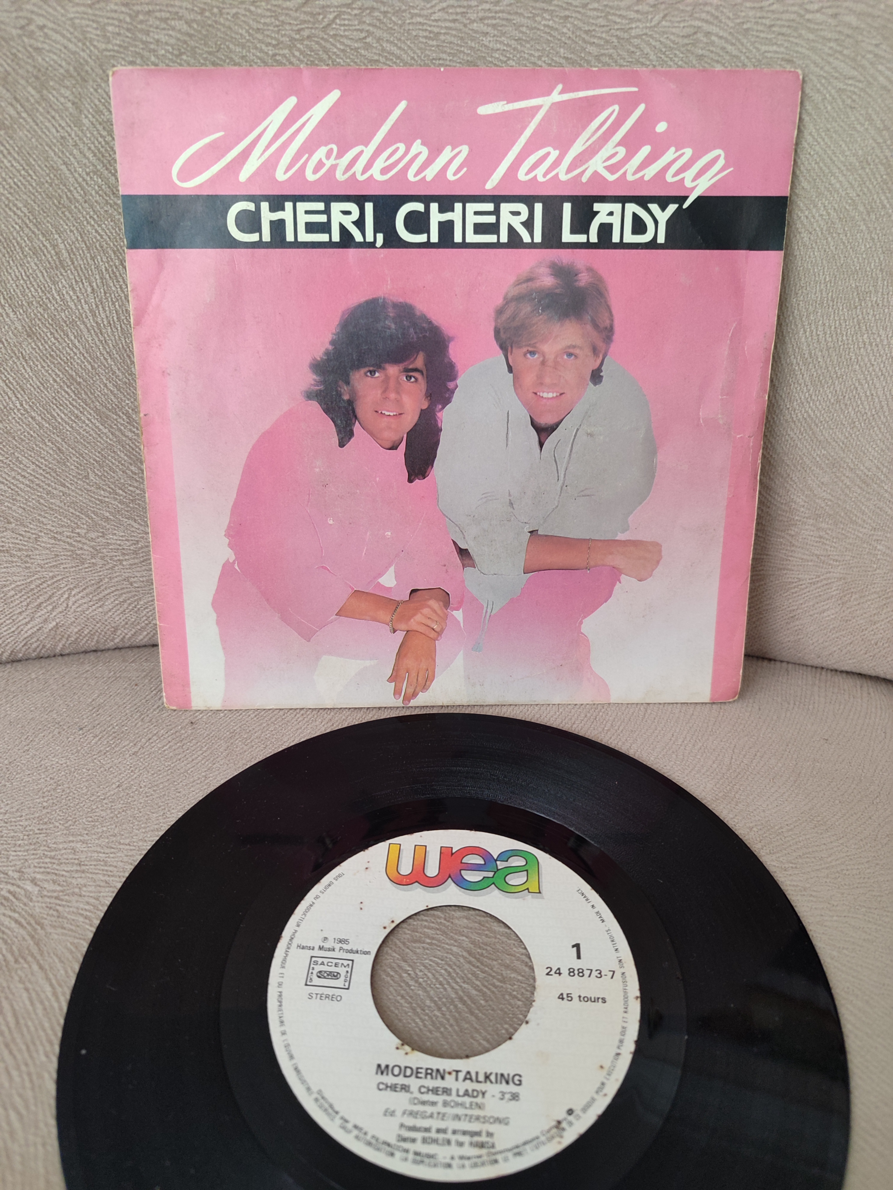MODERN TALKING - Cheri Cheri Lady - 1985 Fransa Basım 45lik Plak 2. el