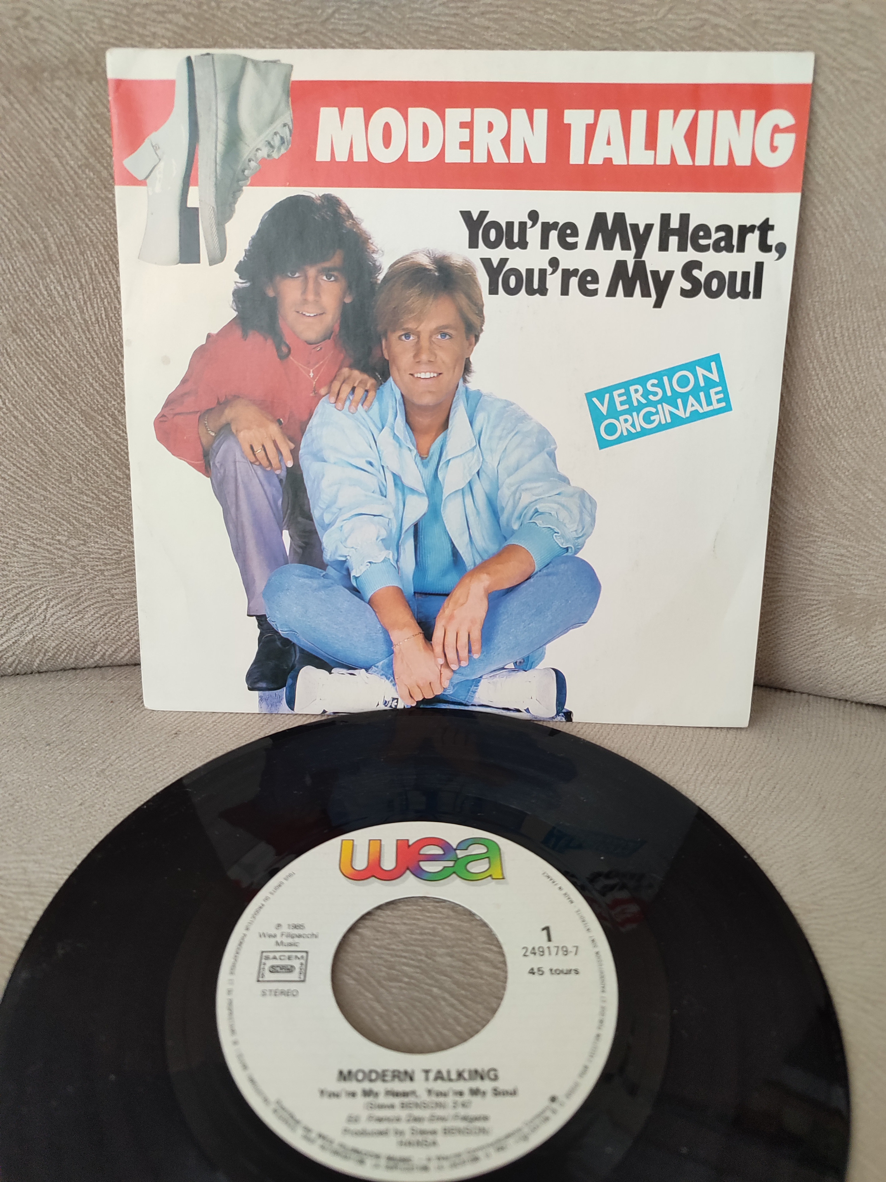 MODERN TALKING - You ’re My Heart You’re My Soul - 1985 Fransa Basım 45lik Plak 2. EL