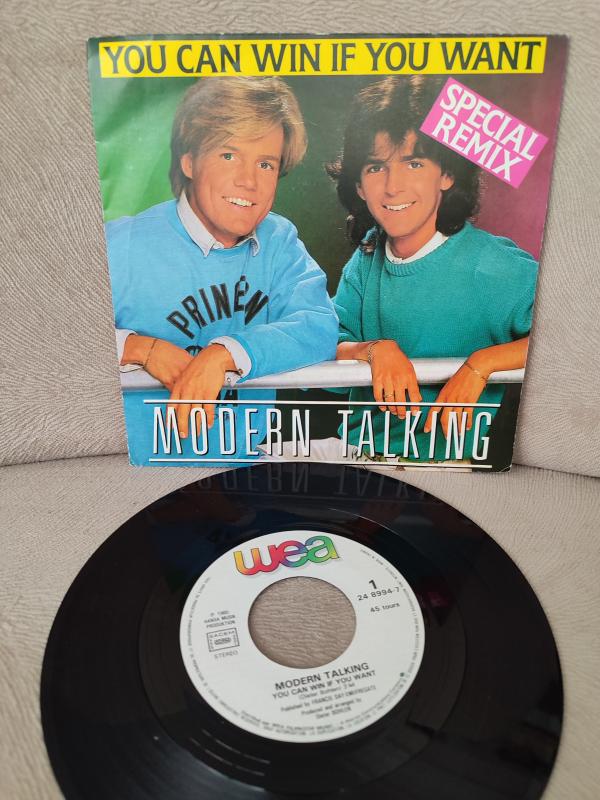 MODERN TALKING - You Can Win If You Want / Do You Wanna - 1985 Fransa Basım 45lik Plak 2. el