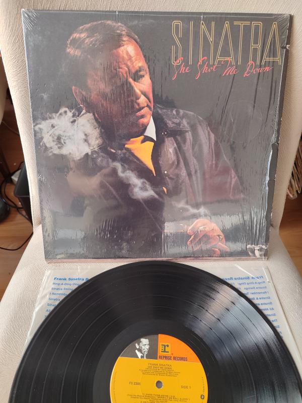 FRANK SINATRA - She Shot Me Down - 1981 USA Basım - 33 lük LP Plak Albüm 2. el