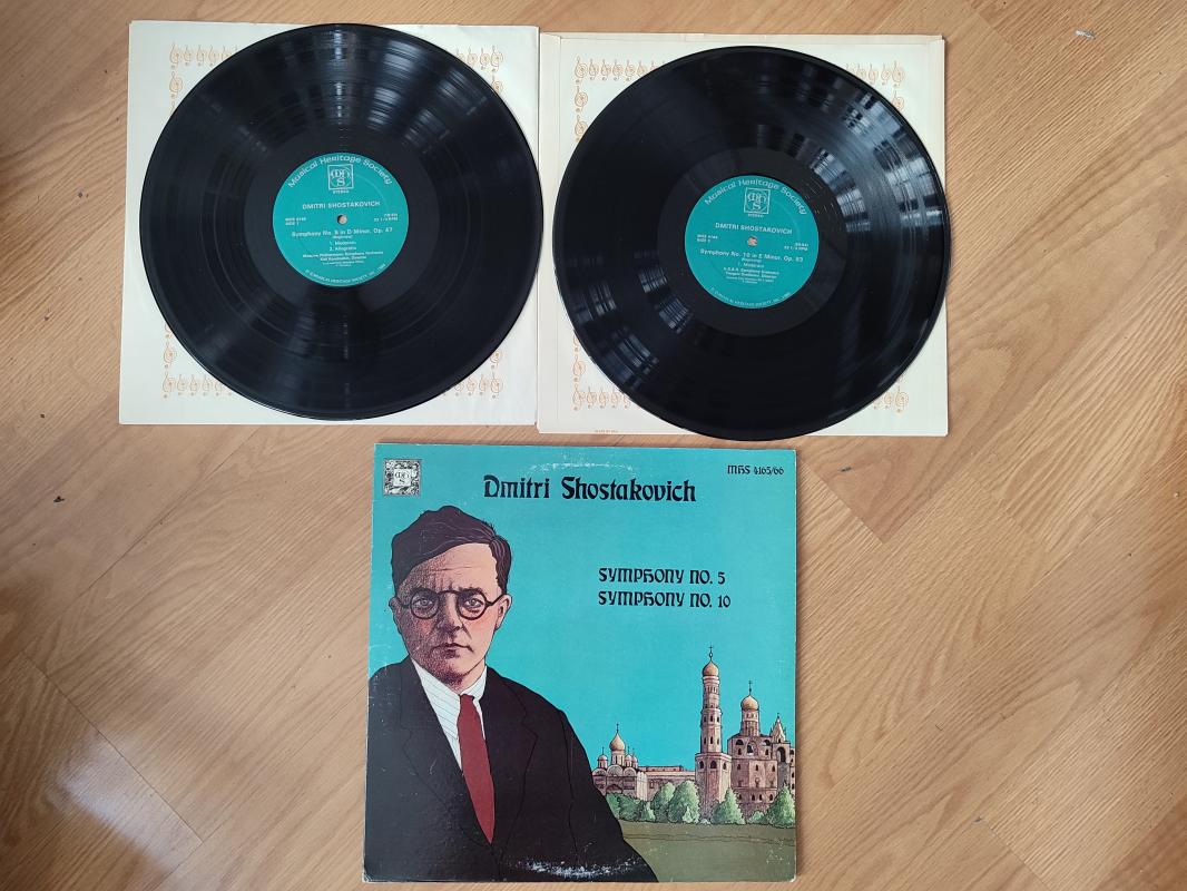 Dmitri SHOSTAKOVICH - Symphony No.5 / Symphony No.10 - 1980 USA Basım - Double LP Plak Albüm 2. EL