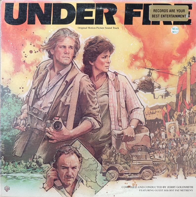 UNDER FIRE - Soundtrack - Jerry Goldsmith - 1983 USA Basım LP Plak 2.EL