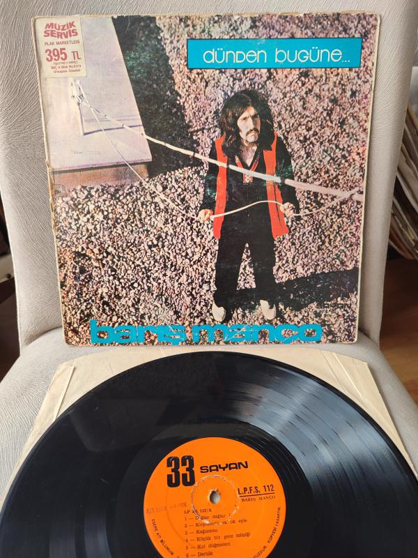 BARIŞ MANÇO - Dünden Bugüne - 1971 Türkiye Basım Nadir 33 Lük LP Plak 2.el