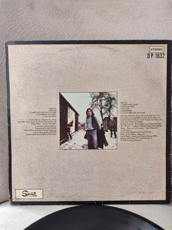 PINK FLOYD - David Gilmour - 1978 Türkiye Basım 33 Lük LP Plak 2.EL
