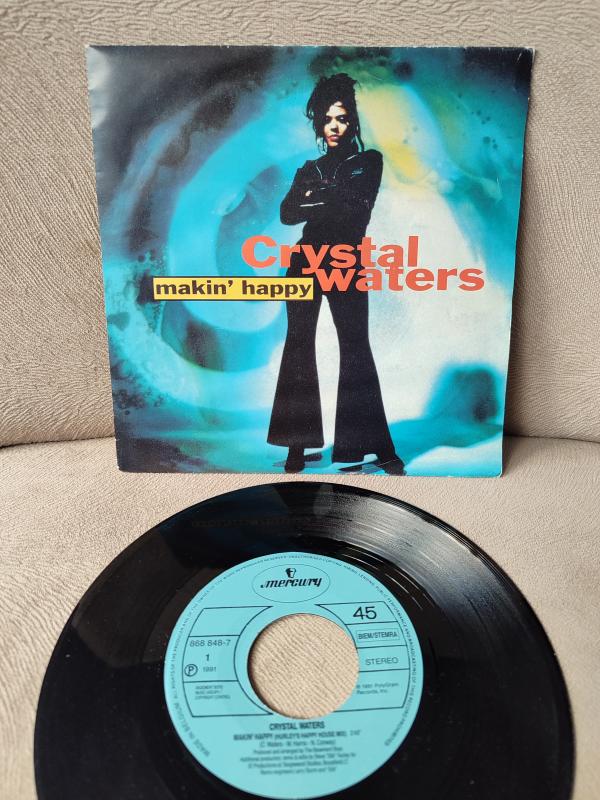 CRYSTAL WATERS - Makin’ Happy - 1991 Belçika Basım 45lik Plak 2. el