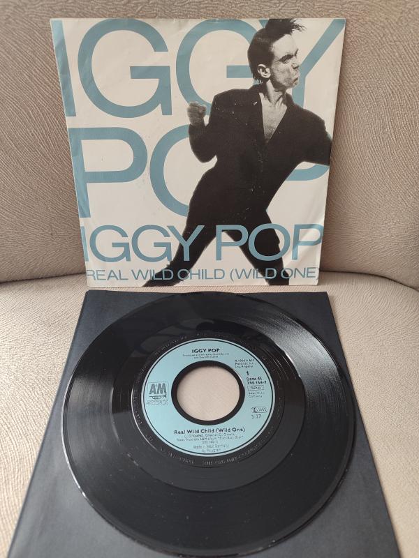 IGGY POP - Real Wild Child ( Wild One ) - 1986 Almanya Basım 45lik Plak 2.EL