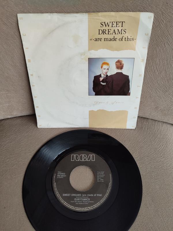 EURYTMICS - Sweet Dreams  - 1983 Hollanda Basım 45lik Plak 2.el