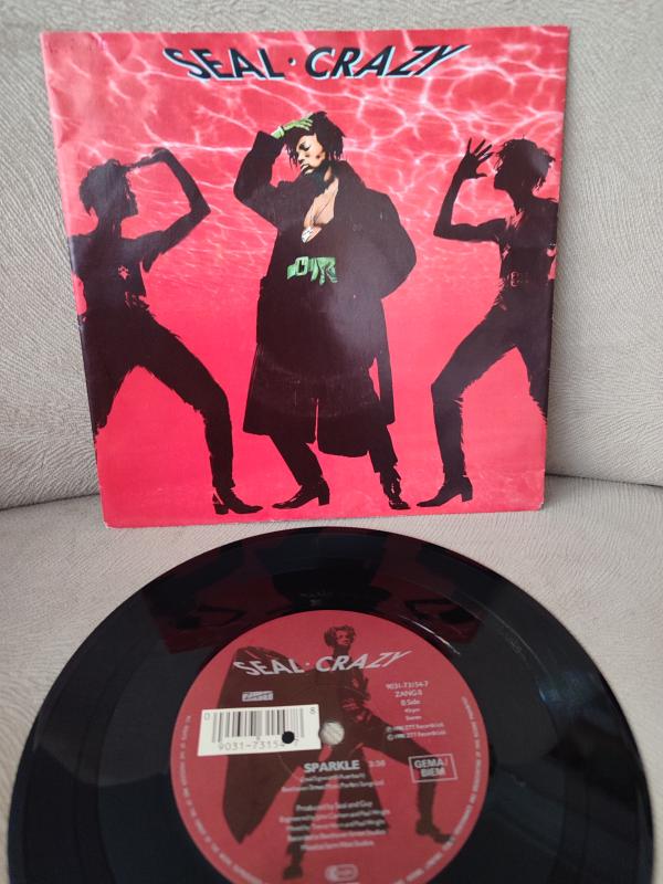 SEAL - Crazy -  1990 Almanya Basım 45lik Plak 2.EL