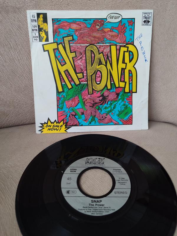 SNAP - The Power -  1990 Almanya Basım 45lik Plak 2.el