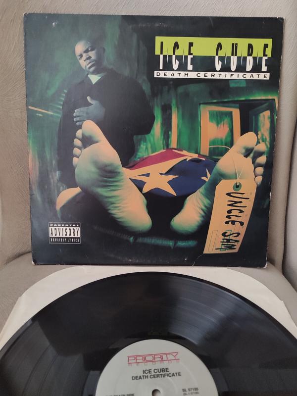 ICE CUBE - Death Certificate - 1991 USA Basım 2.el Nadir  33 lük  Hip Hop Plak