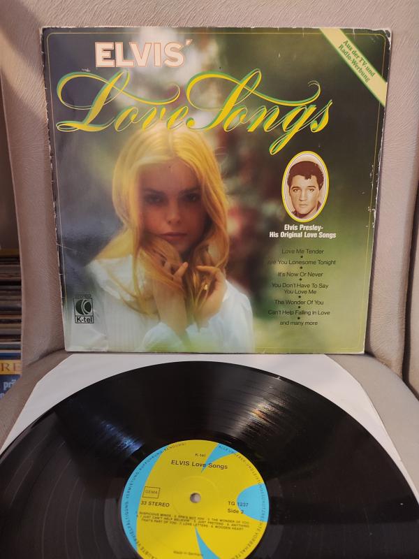ELVIS PRESLEY - Elvis Love Songs - 1980 Almanya Basım LP Albüm - 33lük Plak 2.el