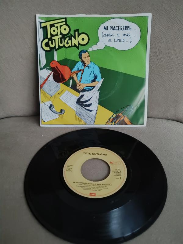 TOTO CUTUGNO - Mi Piacerebbe  - 1985 Almanya Basım 45lik Plak 2.el