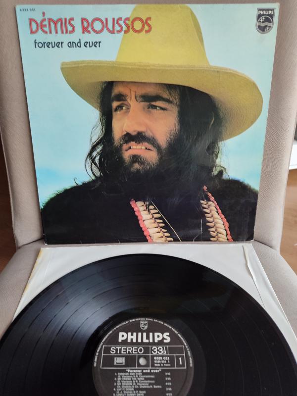 DEMIS ROUSSOS - Forever and Ever -1973 Fransa Basım 33 Lük LP Albüm Plak 2.EL