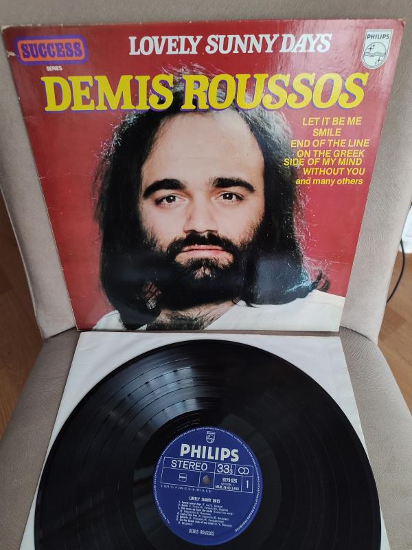DEMIS ROUSSOS - Lovely Sunny Days -  1974 Hollanda Basım 33 Lük LP Albüm Plak 2.el