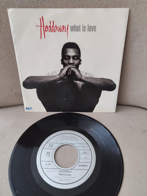 HADDAWAY - What is Love -  1993 Hollanda Basım Nadir 45lik Plak 2. el