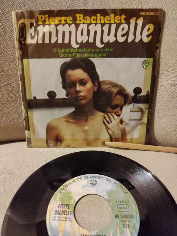 Pierre Bachelet - EMMANUELLE - Film Müziği - 1974 Almanya Basım 45lik Plak 2.el