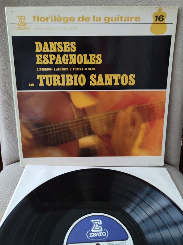 DANSES ESPAGNOLES - Turibio Santos - 1974 Fransa Basım Albüm - 33 lük LP Plak 2.EL