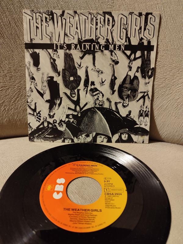 THE WEATHER GIRLS - It’s Raining Man - 1982 Hollanda Basım 45lik Plak 2.EL