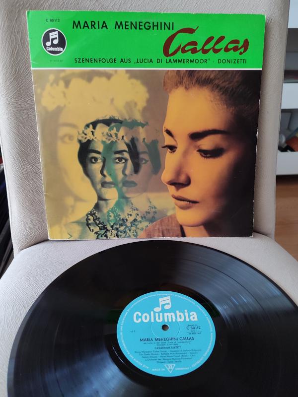 MARIA MENEGHINI CALLAS - Donizetti ’Lucia Di Lammermoor’  1959 Almanya Basım Albüm 33lük Plak 2.EL
