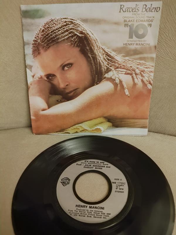 Blake Edward’s Soundtrack ’10’ - RAVEL’S BOLERO 1979 Hollanda Basım 45lik Plak 2.EL
