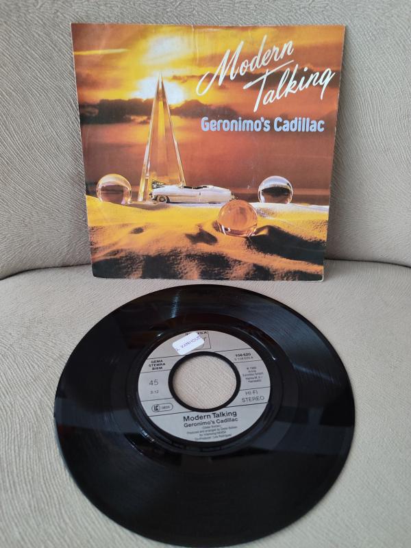 MODERN TALKING - Geronimo’s Cadillac 1986 Almanya Basım 45 lik Plak 2.EL