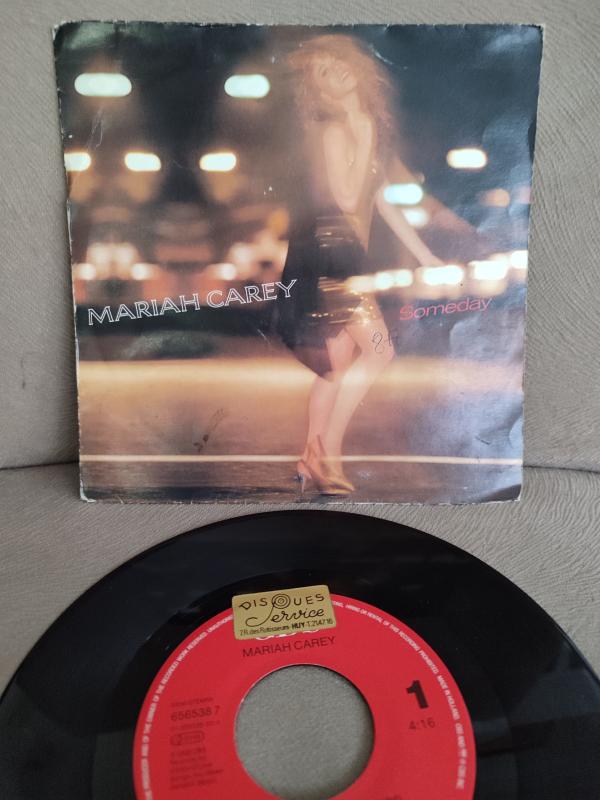 MARIAH CAREY -Someday - 1990 Hollanda Basım 45lik Plak 2.EL