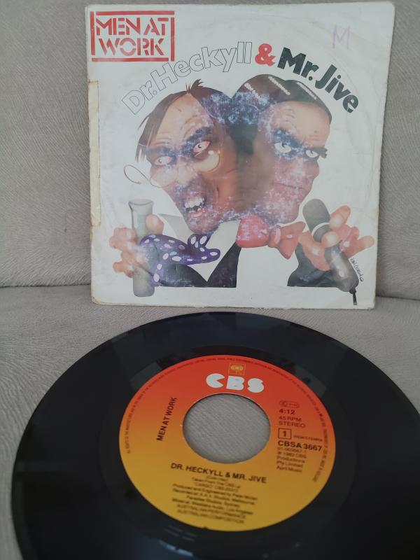 MEN AT WORK - Dr. Heckyll & Mr. Jive 1983 Hollanda Basım 45lik Plak 2.el