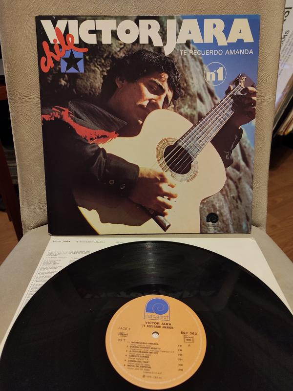 VICTOR JARA - Te Recuerdo Amanda 1978 Fransa Basım LP Albüm Plak 2.EL