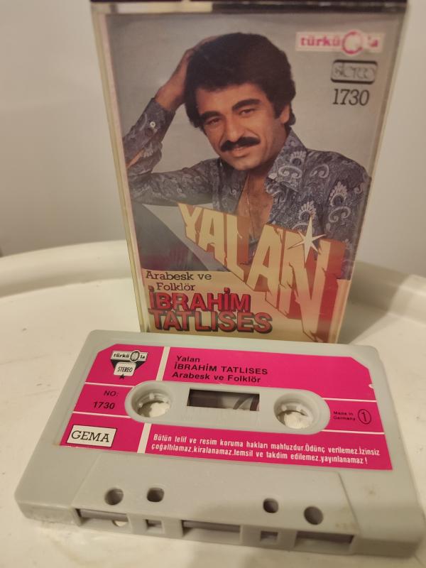 İBRAHİM TATLISES - Yalan / Arabesk ve Folklör - 1983 Almanya Basım Nadir Kaset / Türküola 2.el