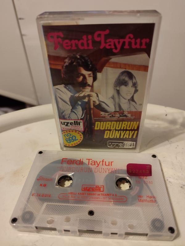 FERDİ TAYFUR Durdurun Dünyayı - 1980 Almanya Basım Nadir Kaset / Uzelli 2.el