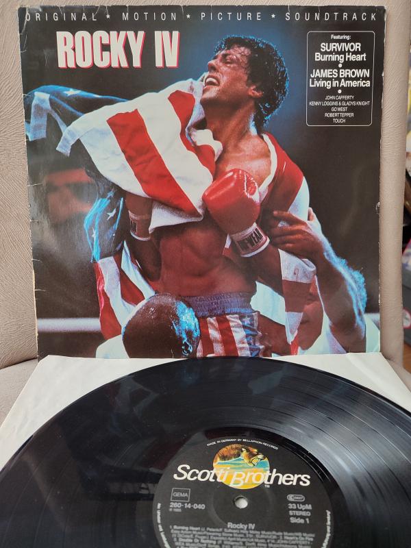 ROCKY IV - ORIGINAL SOUNDTRACK  - 1985 ALMANYA BASIM 33 LÜK ALBÜM LP PLAK 2.el