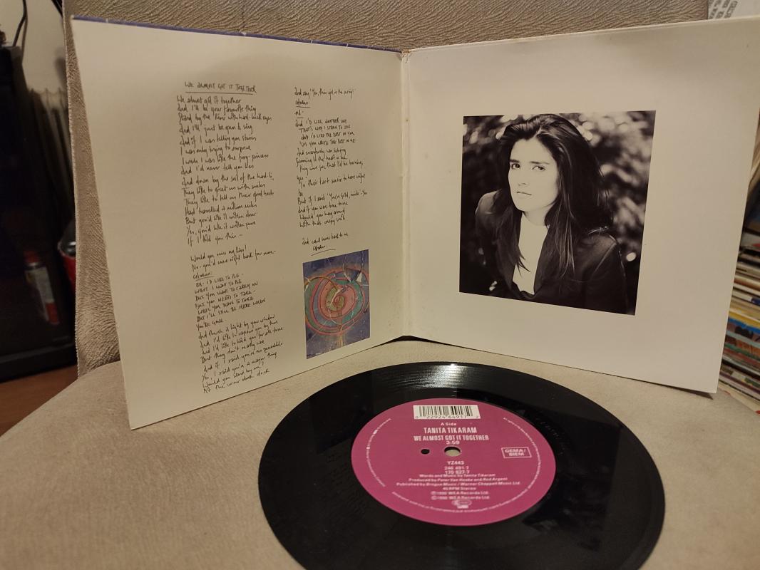 TANITA TIKARAM - We Almost Got it Together / Love Story - 1990 Almanya Basım 45lik Plak 2.EL