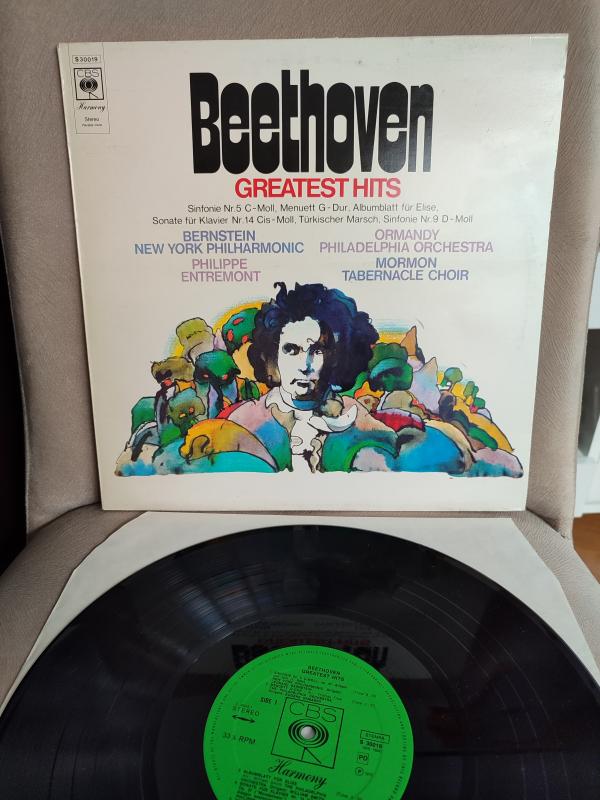 BEETHOVEN Greatest Hits - 1972 Hollanda Basım - LP Plak Albüm ( Türk Marşı Bu Albümde ) 2.EL