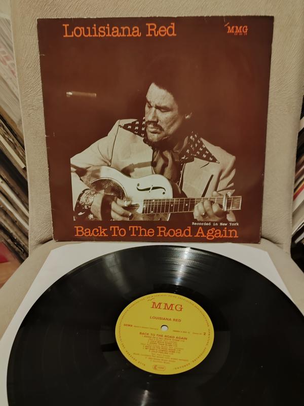 LOUISIANA RED - Back To The Road Again - 1984 Almanya Basım LP Plak Albüm - Blues 2.el