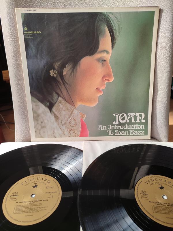 JOAN BAEZ - An Introduction to Joan Baez / Farewell Angelina 1972 Almanya Basım Double LP Plak 2.el