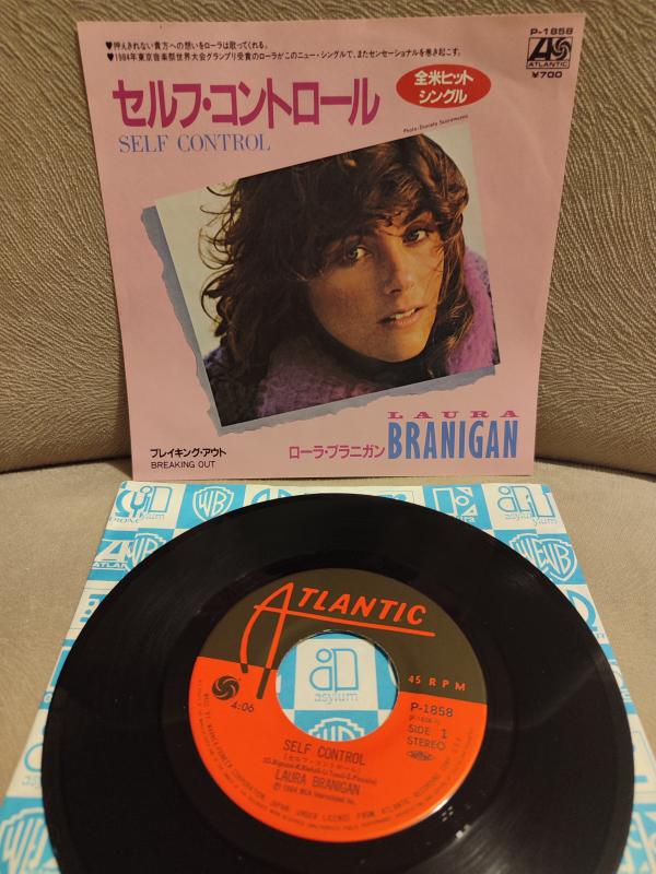 LAURA BRANIGAN - SELF CONTROL  1984 Japonya Basım 45lik Plak 2.EL