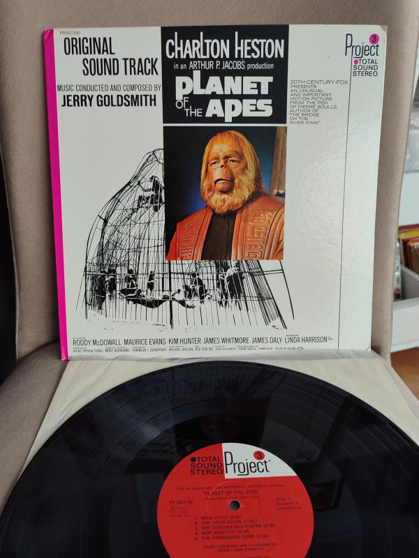 MAYMUNLAR CEHENNEMİ / Planet Of The Apes - Jerry Goldsmith 1968 USA Basım Nadir LP Plak 2.EL